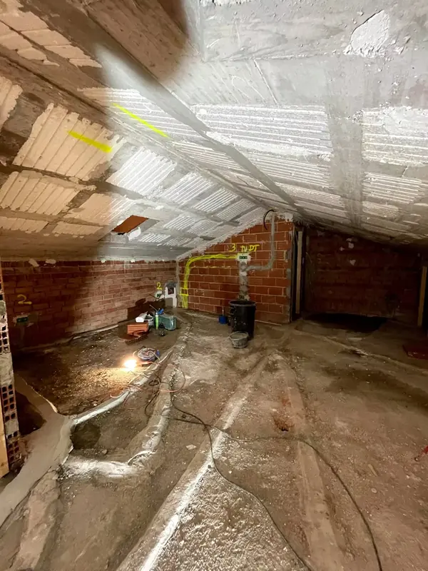 Buhardilla convertida en vivienda - antes
