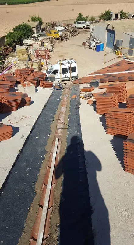 Retejado de cubierta inclinada - antes